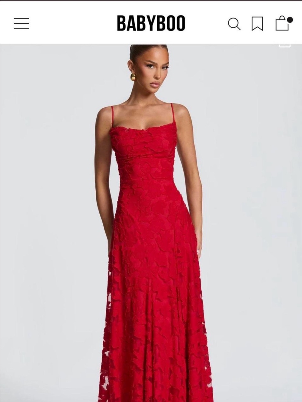 BabyBoo- Brand new red Lace dress